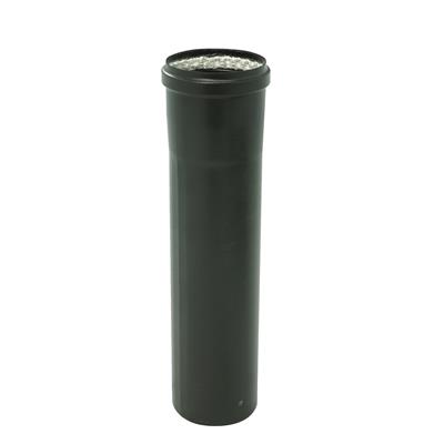 TUYAUX NOIR MAT Long 50 COULISSANTE D.80