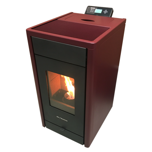 Poêle à granulés Strauss Classic 8.5kw Bordeaux