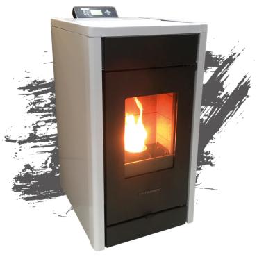 Poêle à granulés Strauss Classic 8.5kw Blanc