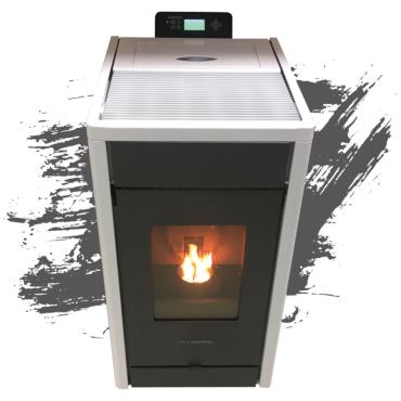 Poêle à granulés Strauss Classic 8.5kw Blanc