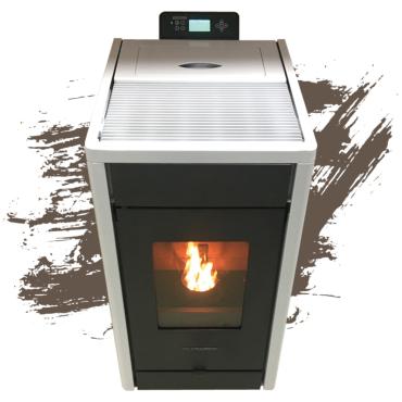 Poêle à granulés Strauss Classic 8.5kw Blanc