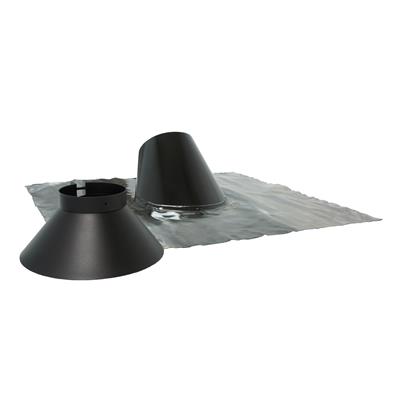 SOLIN + BAVETTE PLOMB CONCENTRIQUE NOIR D 125 5/30°