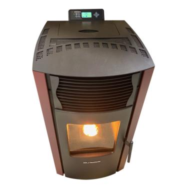 Poêle à granulés Strauss Pure 10kw V2 ED Bordeaux