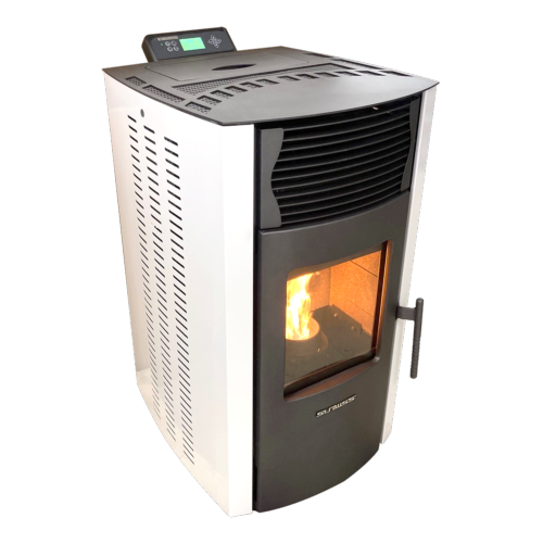 Poêle à granulés Strauss Pure 10kw V2 ED Blanc