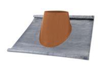 SOLIN + BAVETTE PLOMB CONCENTRIQUE BRUN D 125 5/30°