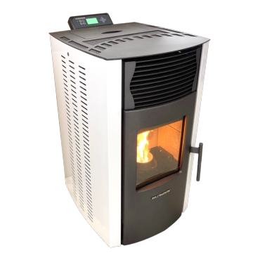 Poêle à granulés Strauss Pure 10kw V2 ED Blanc