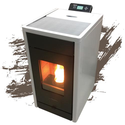 Poêle à granulés Strauss Classic 8.5kw Blanc