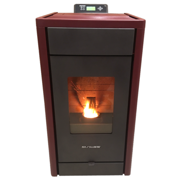 Poêle à granulés Strauss Classic 8.5kw Bordeaux